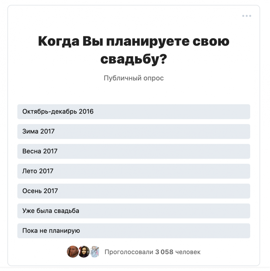 Опросы ВКонтакте
